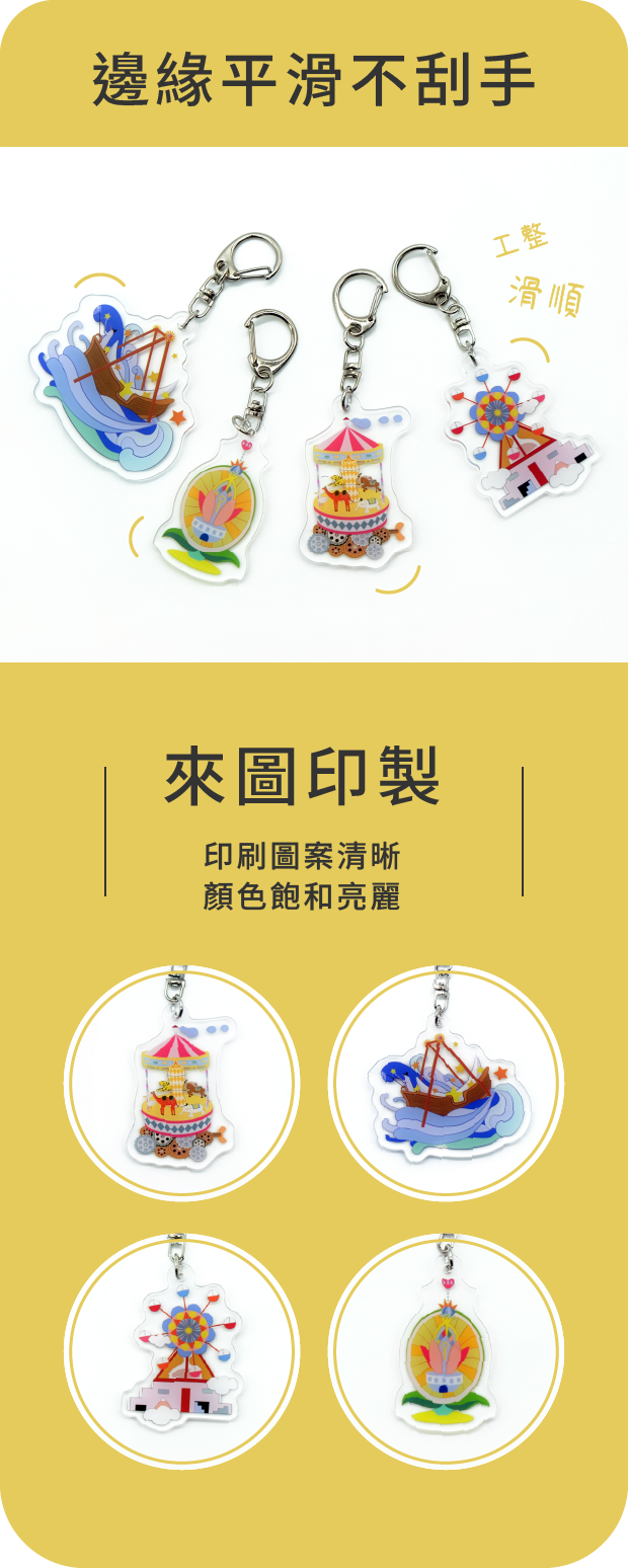 邊緣平滑不刮手 來圖印製